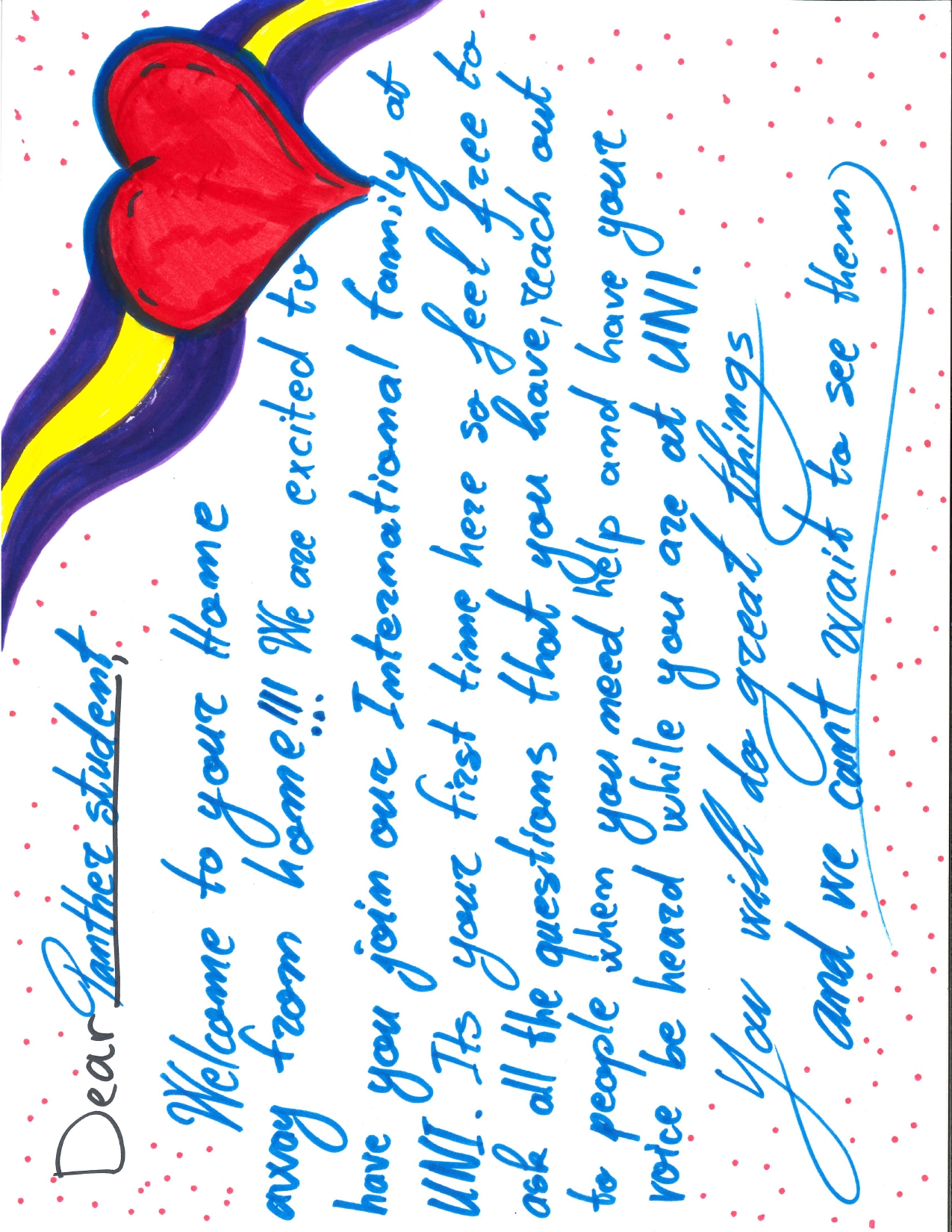 Mevlon's letter to future students