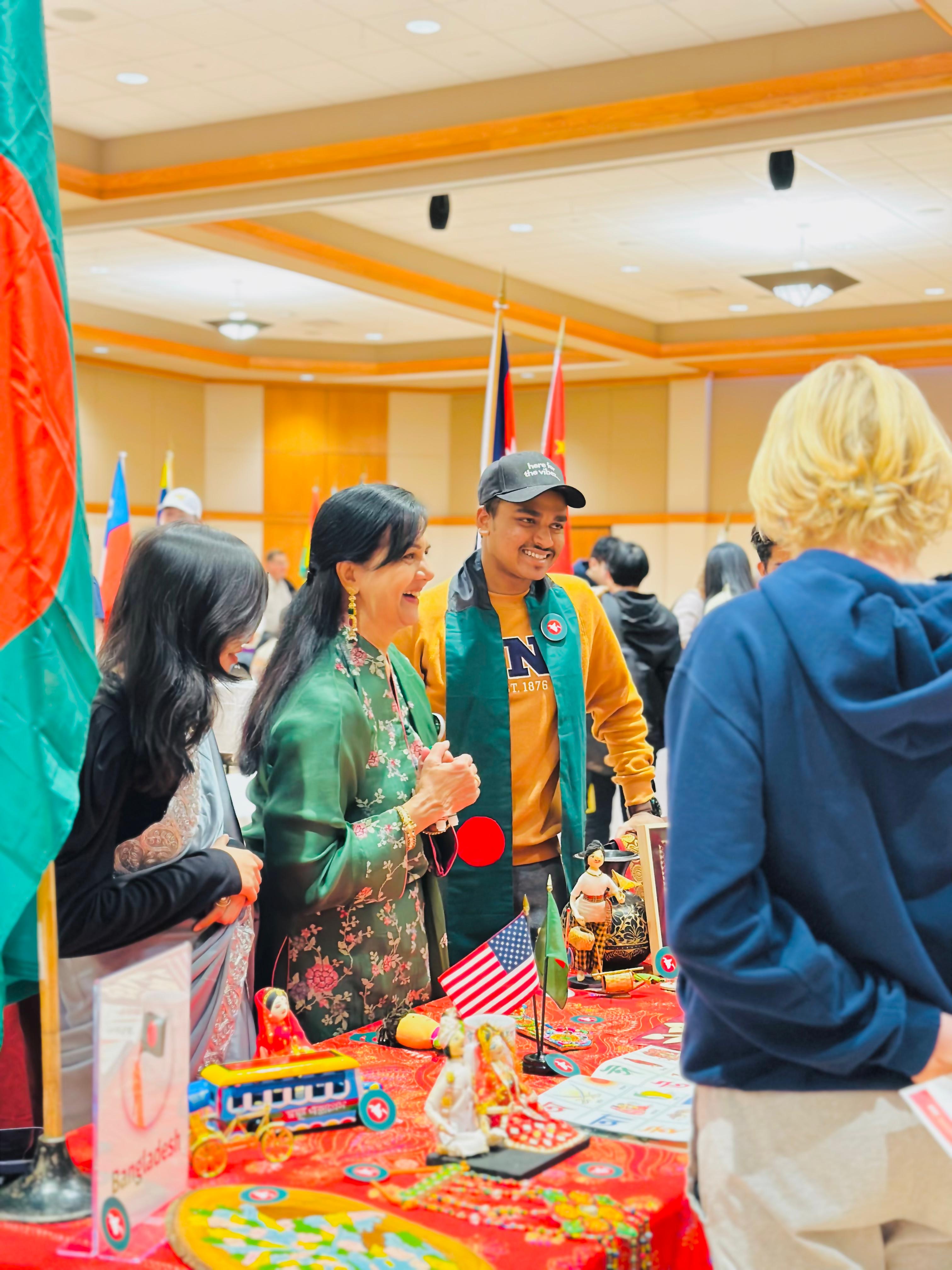 pictures of our Bengali student sharing culture 