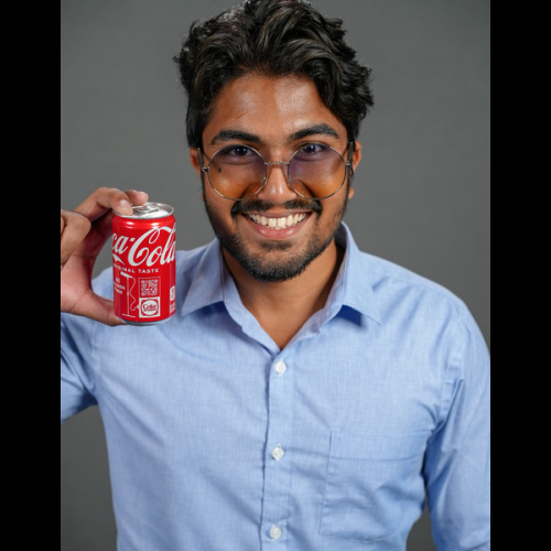 Gavik Coca-cola campus ambassador headshot