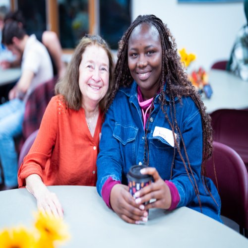 Fayeth and a graduate student